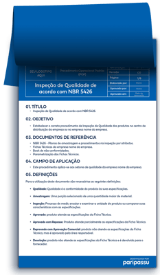 Mockup-POP-Inspeção de Qualidade de acordo com NBR 5426