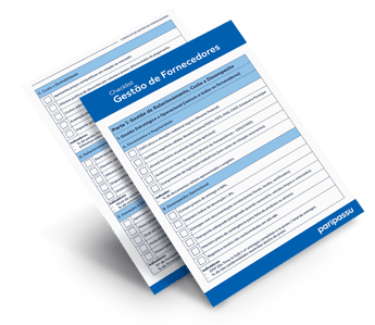 Mockup Checklist de Gestão de Fornecedores