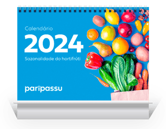 Mockup calendário da sazonalidade do hortifruti