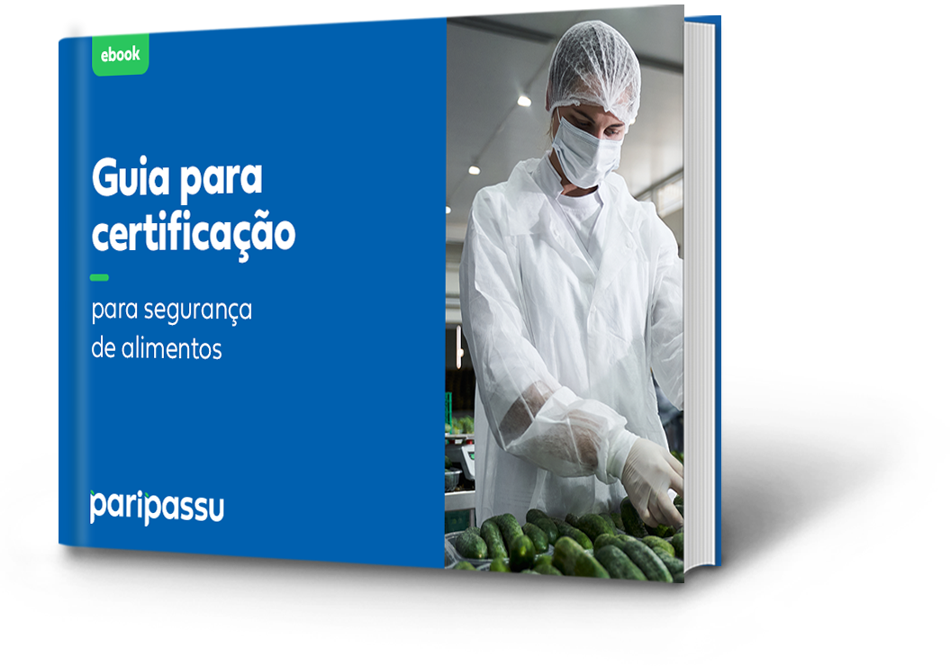 Mockup Guia para certificação para segurança de alimentos